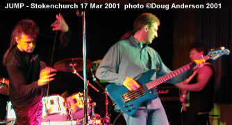 Joh Dexter Jones on 'microphone lead' bass, Andy Faulkner on 'real' bass.