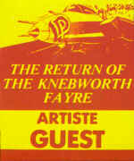 Guest Artist pass from the show