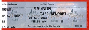 First version of a ticket from the gig